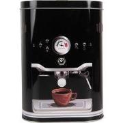 Clayre & Eef Blikken Bewaardoos 14x8x14 cm Zwart Metaal