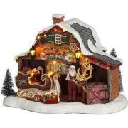 Santa garage battery operated l22xb15xh16cm