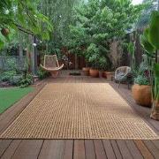 Timber Style Buitenkleed – Indoor & Outdoor, Jute-Look Vloerkleed, Wee...