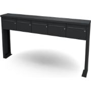 Multibox brievenbus 5 breed 1 hoog zwart