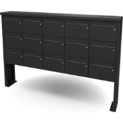 Multibox brievenbus 5 breed 3 hoog zwart