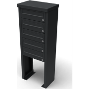 Multibox brievenbus 1 breed 5 hoog zwart
