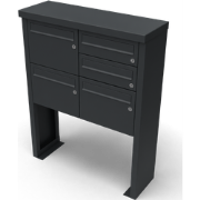 Multibox brievenbus 2 breed 2 hoog zwart