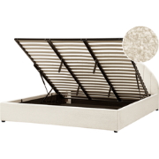 CHADENET - Tweepersoonsbed - Gebroken wit - 180 x 200 cm - Bouclé