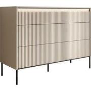 Meubella - Ladekast Timoteo - Beige - 130 cm