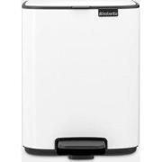 Bo Pedaalemmer, 7 liter, stil sluitend, kunststof binnenemmer - White