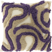 Unique Living - Sierkussen Calin 45x45cm - Dark Purple