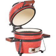 KAMADO - Mini houtskoolgrill - Rood - Keramiek