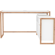 Bureau 4 vakken, 1 deur en 1 lade L139 cm - DENVER