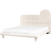 CRESSAT - Tweepersoonsbed - Off-white - 180 x 200 cm - Bouclé