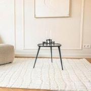 Scandinavisch vloerkleed Malin creme/wit Wit; Creme - Polyester - 160 ...