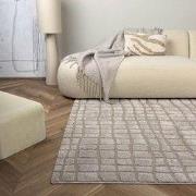 Scandinavisch vloerkleed Malin zand Beige - Polyester - 160 x 235 cm -...
