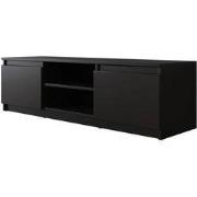 Meubella - TV-Meubel Diaz - Mat Zwart - 120 cm