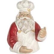 Clayre & Eef Decoratie Kerstman 25x25x35 cm Rood Kunststof