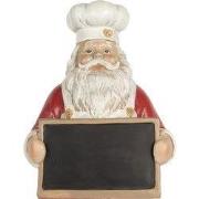 Clayre & Eef Kerstdecoratie Kerstman 24x16x30 cm Rood Kunststof