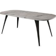 Meubella - Salontafel Flix - Wit marmer - 120 cm