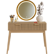 MISOU Klaus Kaptafel met LED Spiegel - met verlichting - Make up tafel...