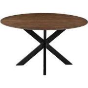 LABEL51 Eetkamertafel Otis - Nature Smooth - Mangohout - 130 cm - Rond