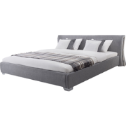 PARIS  - Tweepersoonsbed - Grijs - 140 x 200 cm - Polyester