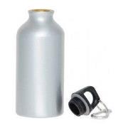 Bidon - Waterfles - Drinkfles - Met karabijn haak- 300 ml - Zilver