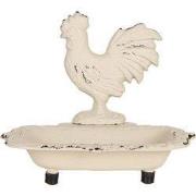 Clayre & Eef Zeepbakje 16x12x14 cm Beige Metaal