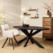 Starfurn Eettafel Brandy Black | 160 cm | Ovaal