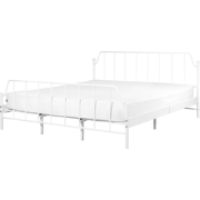 MAURESSAC - Tweepersoonsbed - Wit - 180 x 200 cm - Metaal