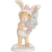 Clayre & Eef Decoratie Beeld Konijn 5x5x10 cm Bruin Kunststof