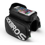 Decopatent® PRO Fiets Frametas met Telefoonhouder - Dubbele Fietstasse...