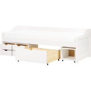 ROYVILLE - Bed met opbergruimte - Wit - 90 x 200 cm - Hout