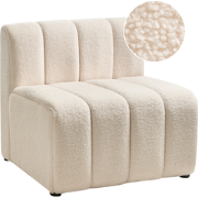 KAGE - Fauteuil - Lichtbeige - Bouclé