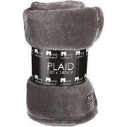 Mica Decorations Famke Fleece Plaid - L180 x B130 cm - Antraciet