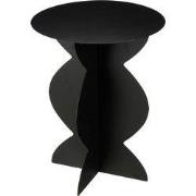 Mica Decorations Rafi Bijzettafel - H50 x Ø40 cm - IJzer - Zwart