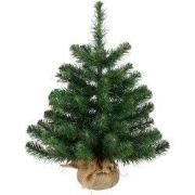 Alpine x-mas tree w burlap green TIPS 65 - h60xd51cm