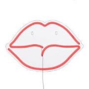 Luca Lighting Neonverlichting Lippen - L40 x B28 cm - Rood