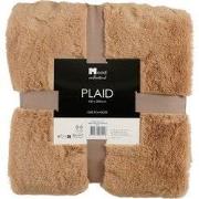 Mica Decorations Bronte Fleece Deken - L200 x B150 cm - Beige