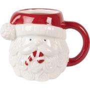 Clayre & Eef Mok Kerstman 500 ml Wit Keramiek