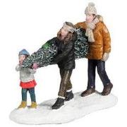 Helping mom and dad with the tree l9,5xb4xh7,5cm