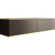 Meubella - TV-Meubel Orleans - Zwart - 135 cm