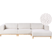 VENG - Hoekbank 5-zits - Gebroken wit - Linkszijdig - Bouclé