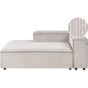 ARDAL - Chaise longue - Taupe - Rechtszijdig - Corduroy