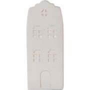 Clayre & Eef Nachtlampje Huis LED 9x9x21 cm Wit Kunststof