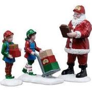 Kerstdorpminiatuur Ready For Shipping 12x4x18 cm 3st