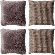 Dutch Decor KUSSENSET - 4-delig - Cosy Favourites - 45x45 cm - inclusi...