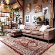 Vintage Vloerkleed Aila Rood/Oranje Rood; Oranje - Polypropyleen - 190...