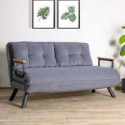 2-zits Slaapbank Sando Stof Grijs