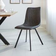 Eetkamerstoel Jimmy PU-kunstleer antraciet