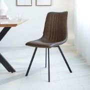 Eetkamerstoel Jimmy PU-kunstleer taupe