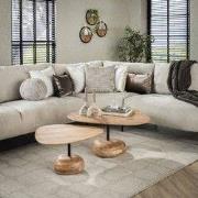 Salontafel set van 2 Mosi Organisch Acaciahout Naturel