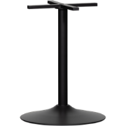 WOOOD Bistro Ronde Buisvoet - Metaal - Zwart - 72x54x54